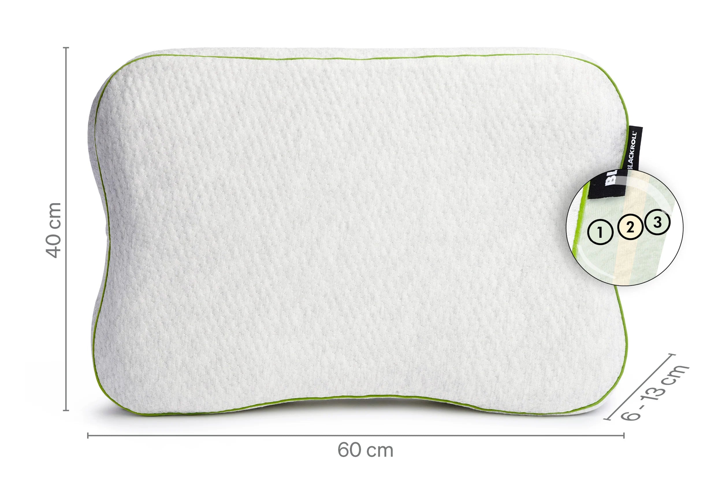 BLACKROLL® RECOVERY PILLOW PLUS | Premium Comfort - height adjustable memory foam pillow